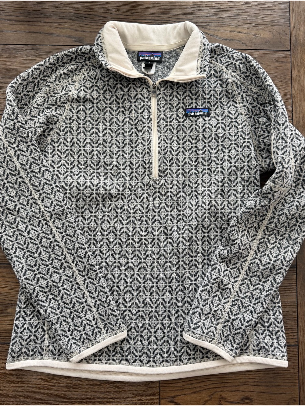Patagonia Women's Better Sweater 1/4 Zip Fair Isle Fleece M